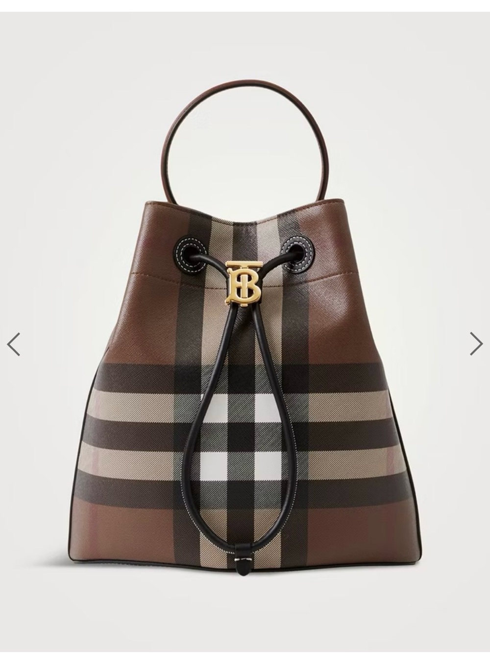 BURBERRY
Brown Small 'TB' Bucket Bag